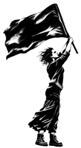Visuel Lignes rouges, d'après une photo d'Alexa Brunet